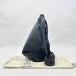 Loewe Anton Sling Logo Debossed Leather Black SHW