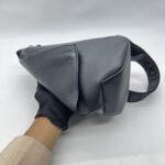 Loewe Anton Sling Logo Debossed Leather Black SHW