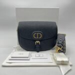 Dior Bobby Large Grained Black GHW