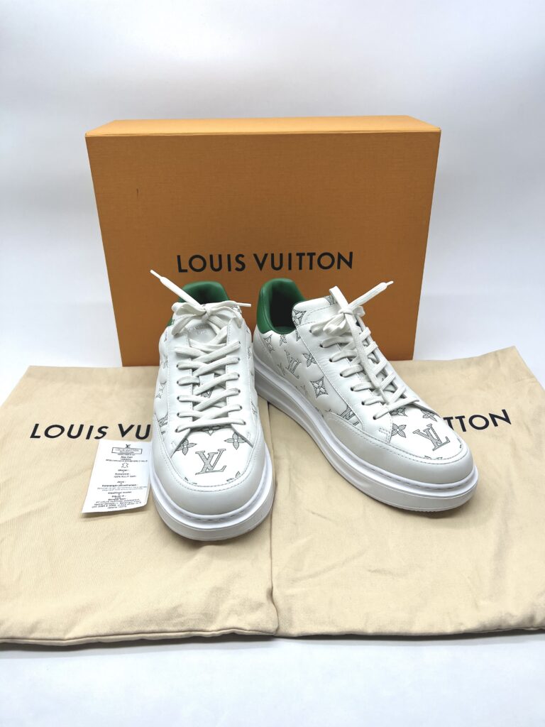 Louis Vuitton Beverly Hills Sneakers Monogram White Green