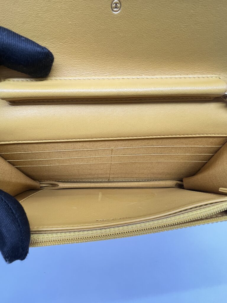 Chanel Boy WOC Lambskin Yellow GHW