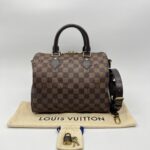 Louis Vuitton Speedy bandou 25 Damier Ebene GHW