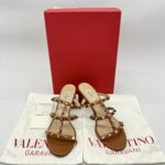 Valentino Garavani Rockstud Brown GHW