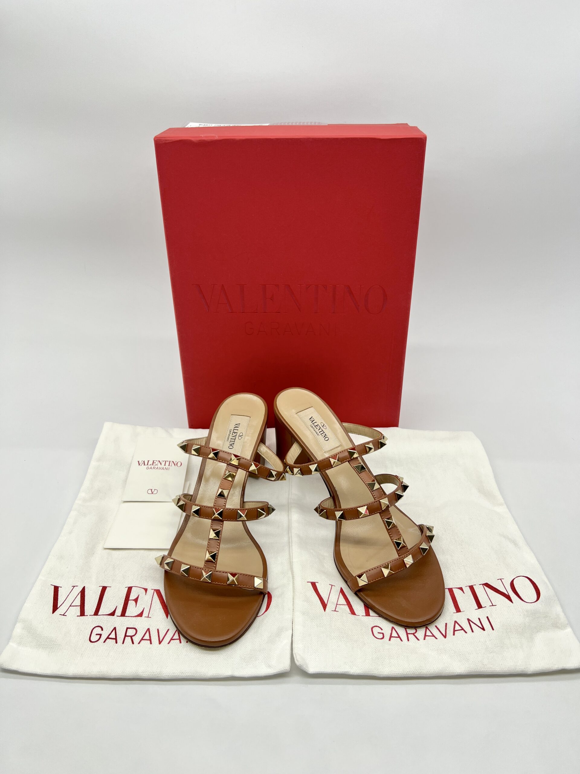 Valentino Garavani Rockstud Brown GHW
