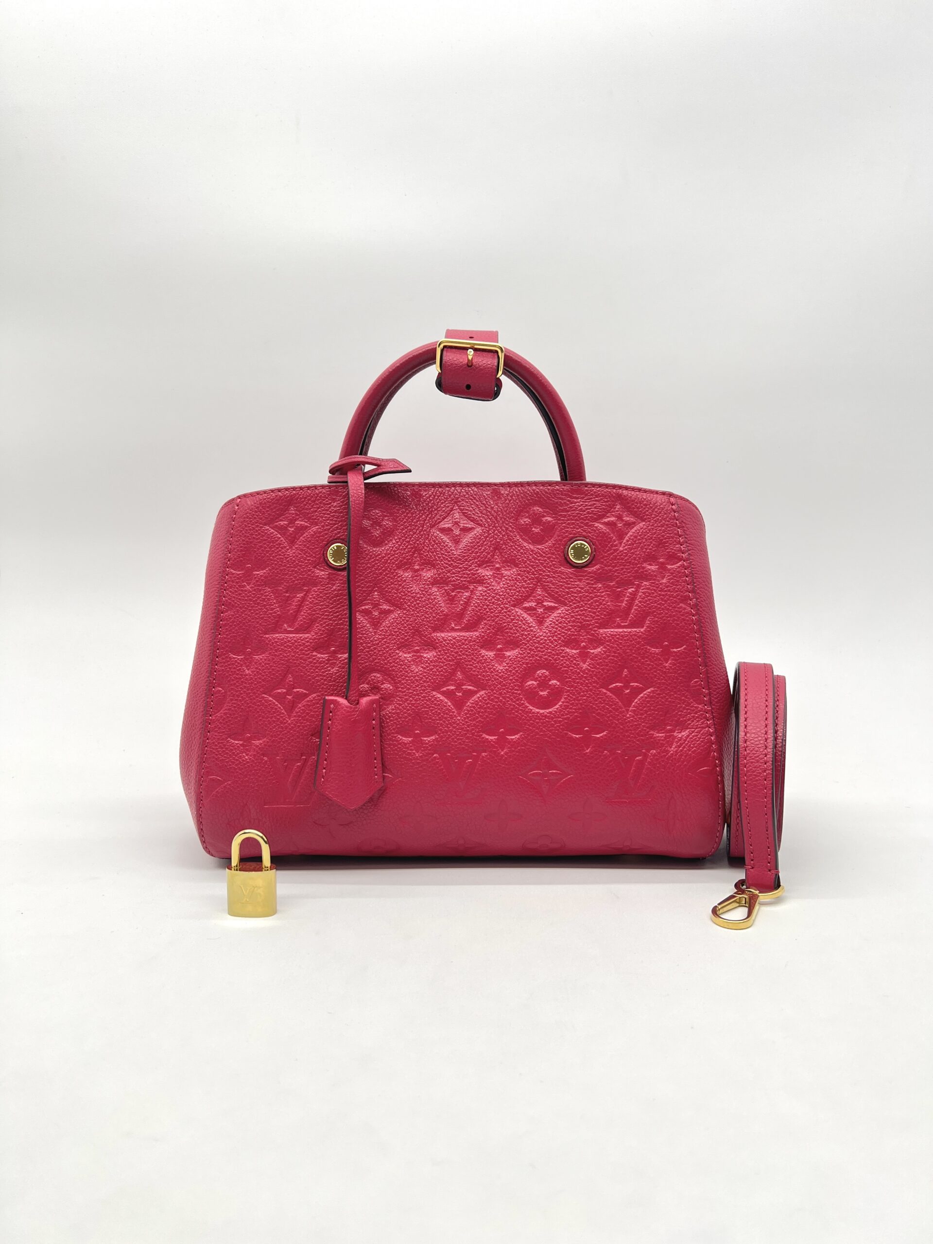 Louis Vuitton Montaigne BB Monogram Empreinte Red GHW
