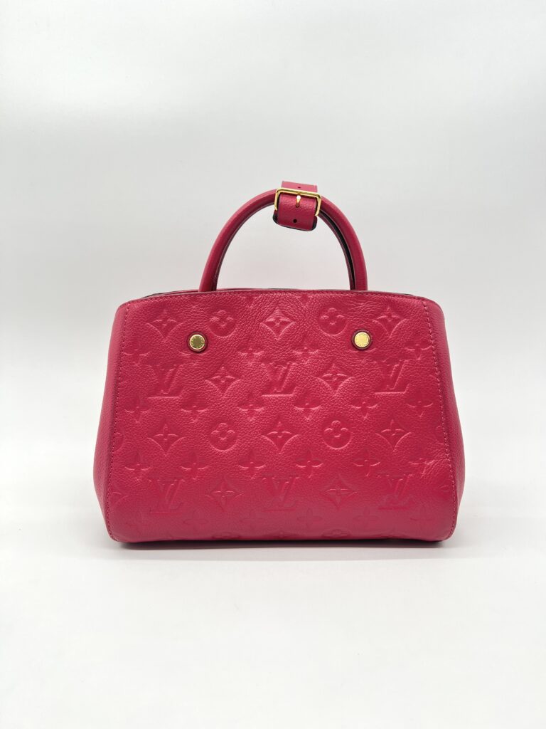 Louis Vuitton Montaigne BB Monogram Empreinte Red GHW