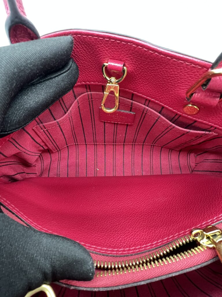 Louis Vuitton Montaigne BB Monogram Empreinte Red GHW