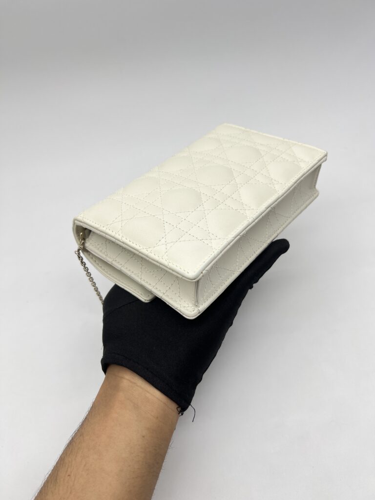 Dior My Dior Daily Chain Pouch Cloud White GHW