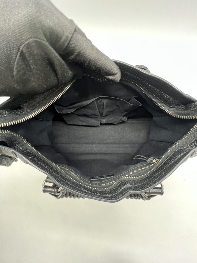 Balenciaga Small City Edge Chevre Black SHW
