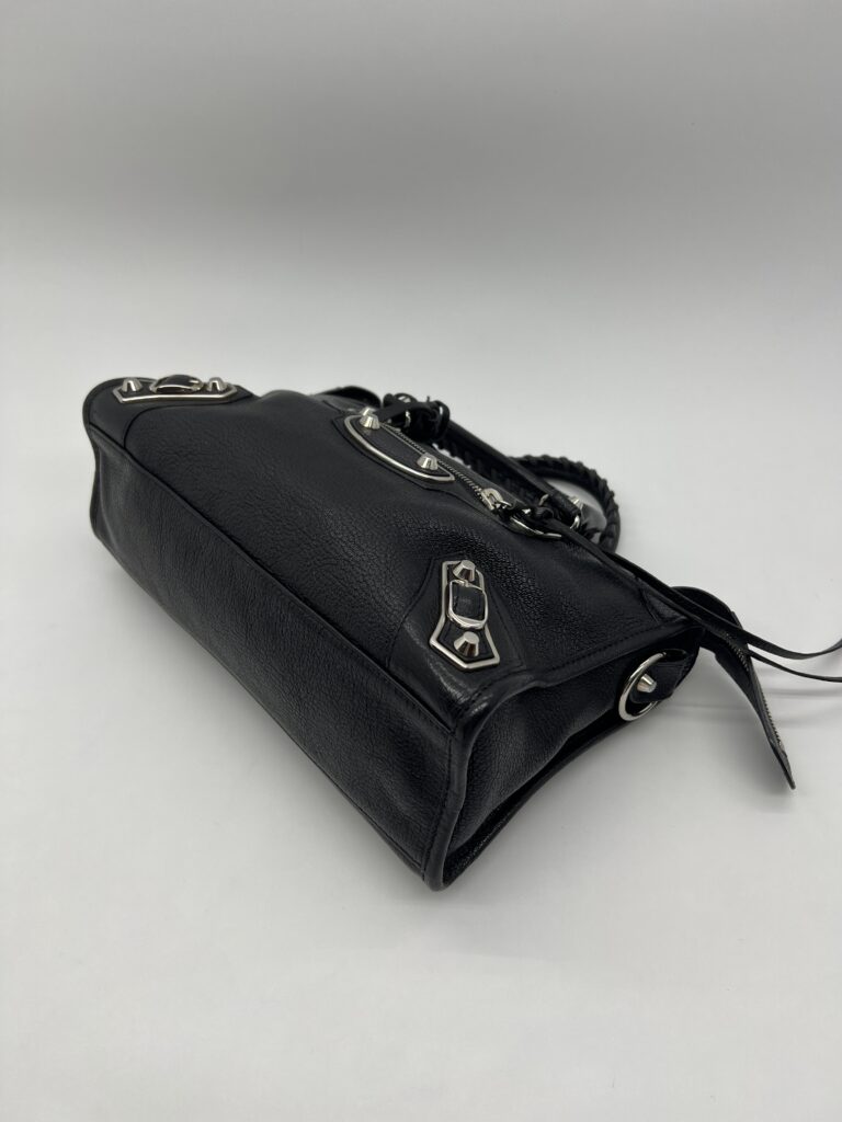 Balenciaga Small City Edge Chevre Black SHW