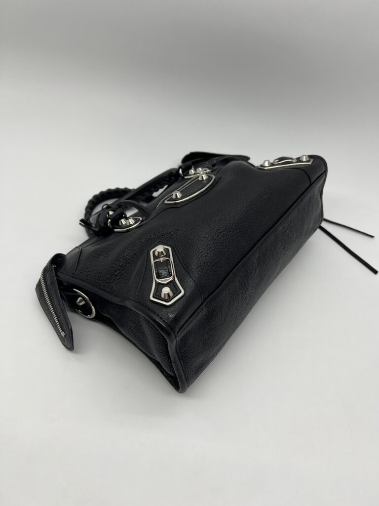 Balenciaga Small City Edge Chevre Black SHW