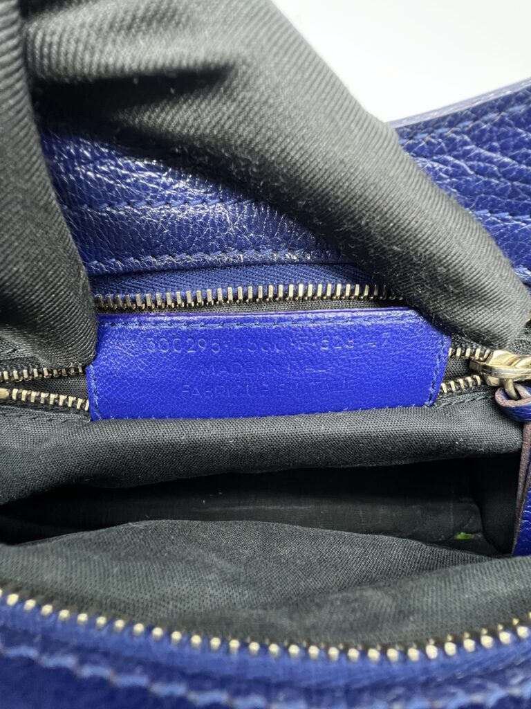 Balenciaga Mini City Edge Chevre Navy GHW