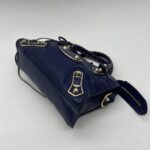 Balenciaga Mini City Edge Chevre Navy GHW