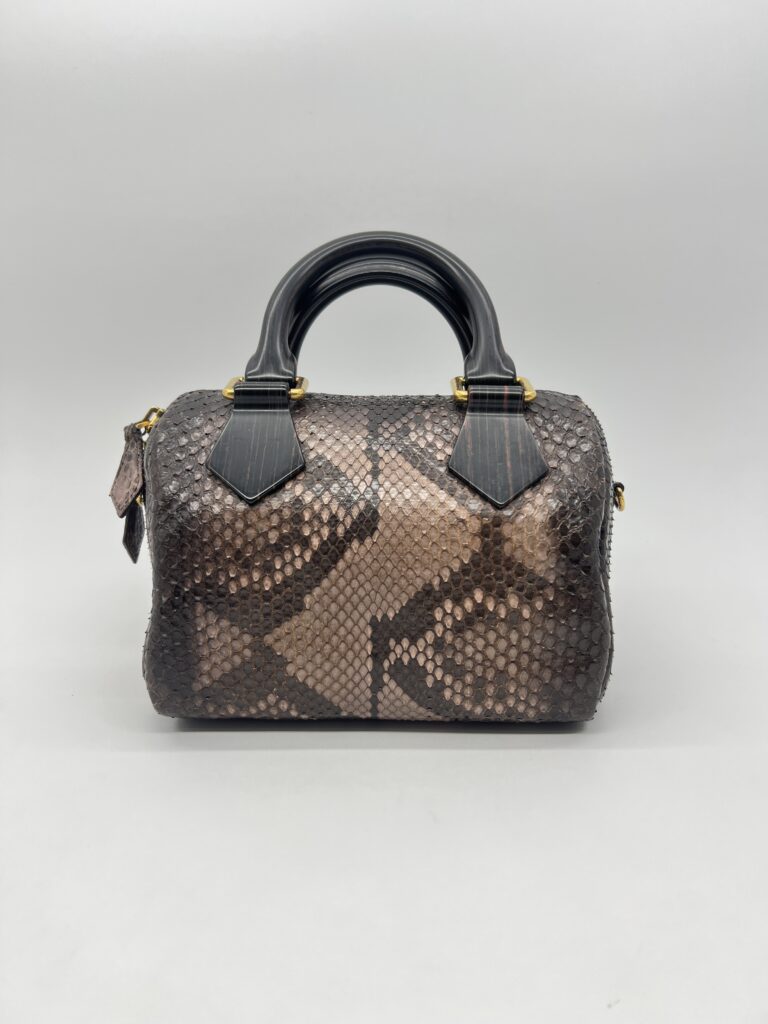 Louis Vuitton Speedy 20 Devoile Python Black Brown GHW