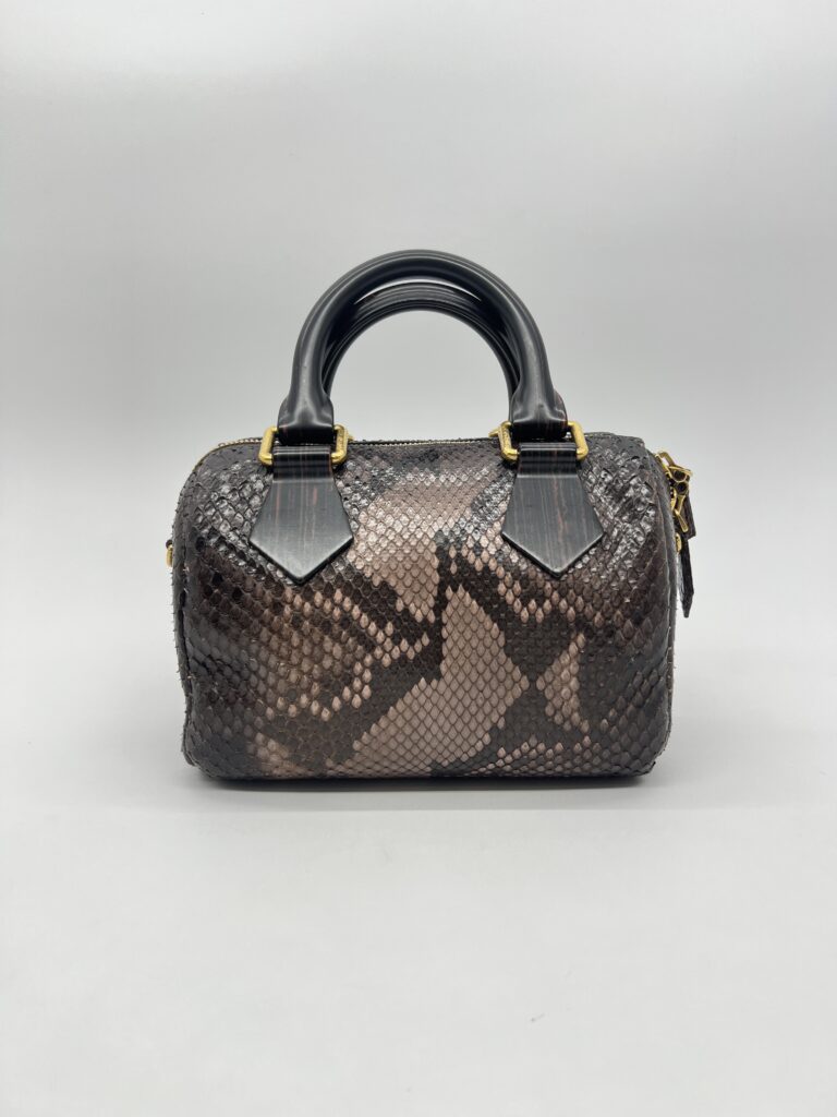 Louis Vuitton Speedy 20 Devoile Python Black Brown GHW