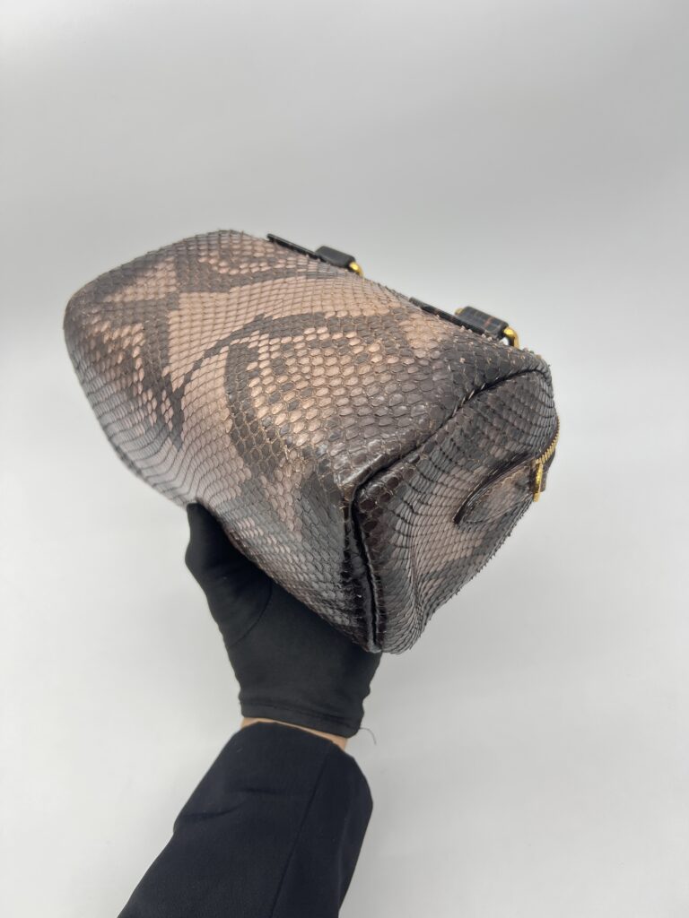 Louis Vuitton Speedy 20 Devoile Python Black Brown GHW