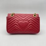 Gucci Marmont Flap Small Red GHW