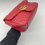 Gucci Marmont Flap Small Red GHW