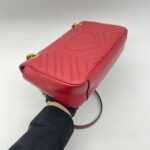 Gucci Marmont Flap Small Red GHW