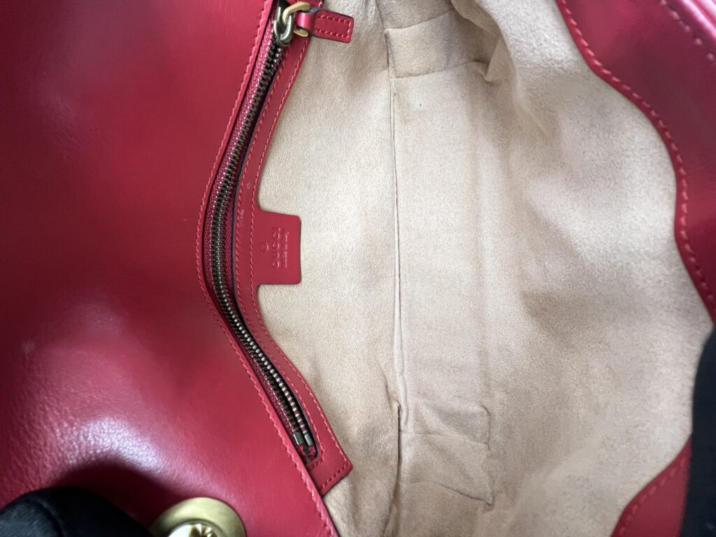 Gucci Marmont Flap Small Red GHW