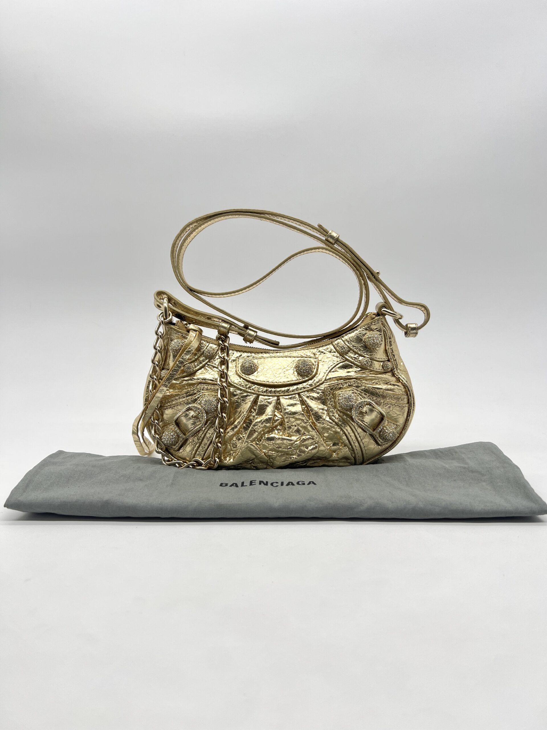 Balenciaga Agneau Embellishment Gold GHW