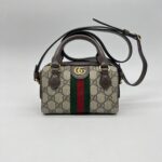 Gucci Ophidia Super Mini Boston GG Supreme GHW