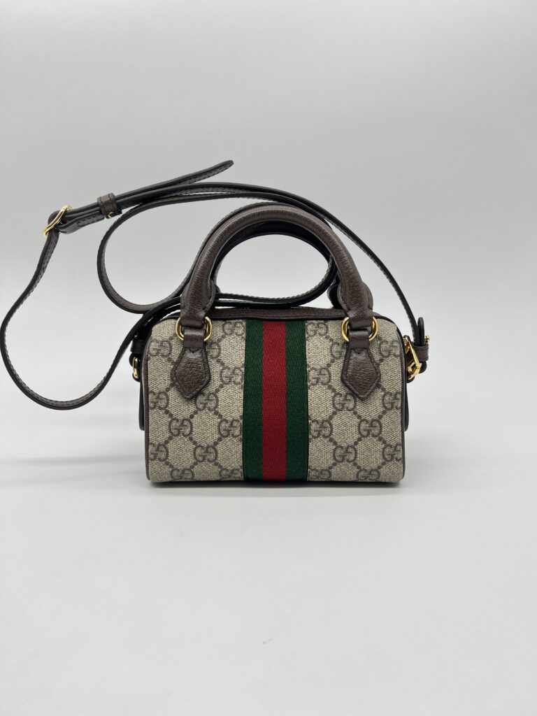 Gucci Ophidia Super Mini Boston GG Supreme GHW