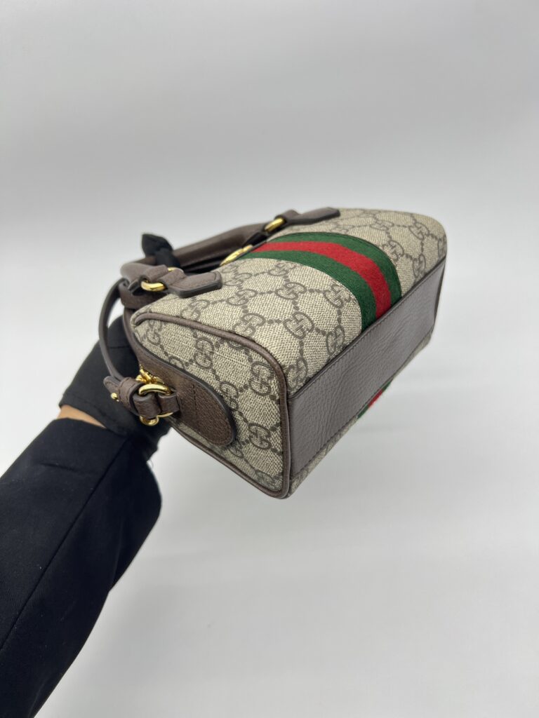 Gucci Ophidia Super Mini Boston GG Supreme GHW