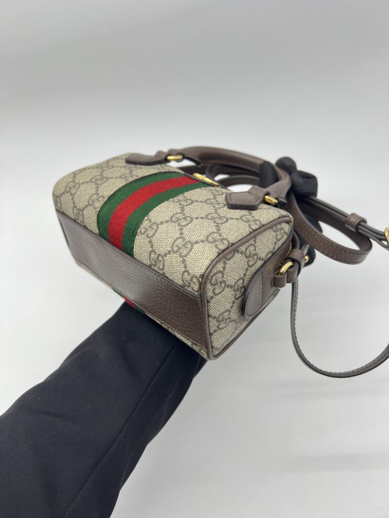 Gucci Ophidia Super Mini Boston GG Supreme GHW