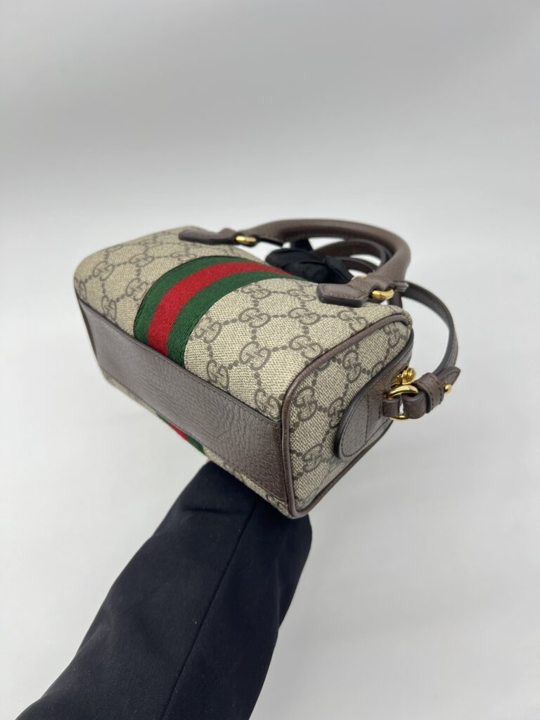 Gucci Ophidia Super Mini Boston GG Supreme GHW