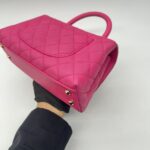 Chanel Small Coco Handle Caviar Fuchsia GHW