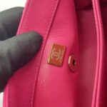 Chanel Small Coco Handle Caviar Fuchsia GHW
