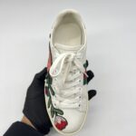 Gucci Ace Sneakers White Floral Emboidered