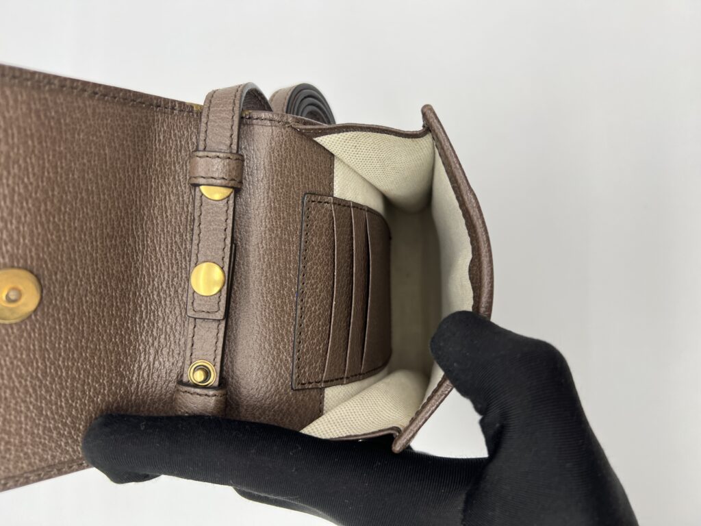 Gucci Phone Holder Ophidia GG Supreme Brown GHW