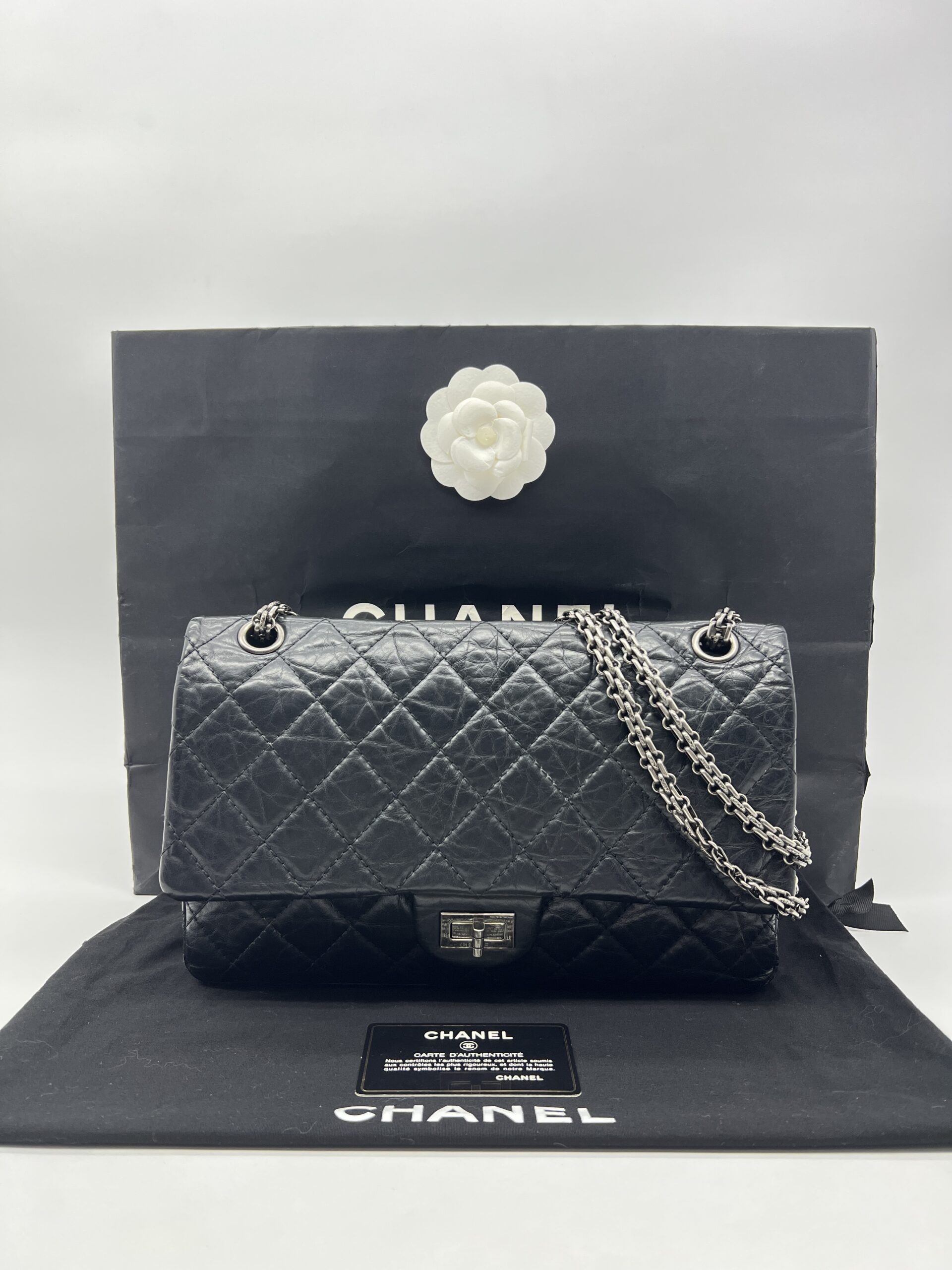 Chanel Reissue 226 Leather Black RHW