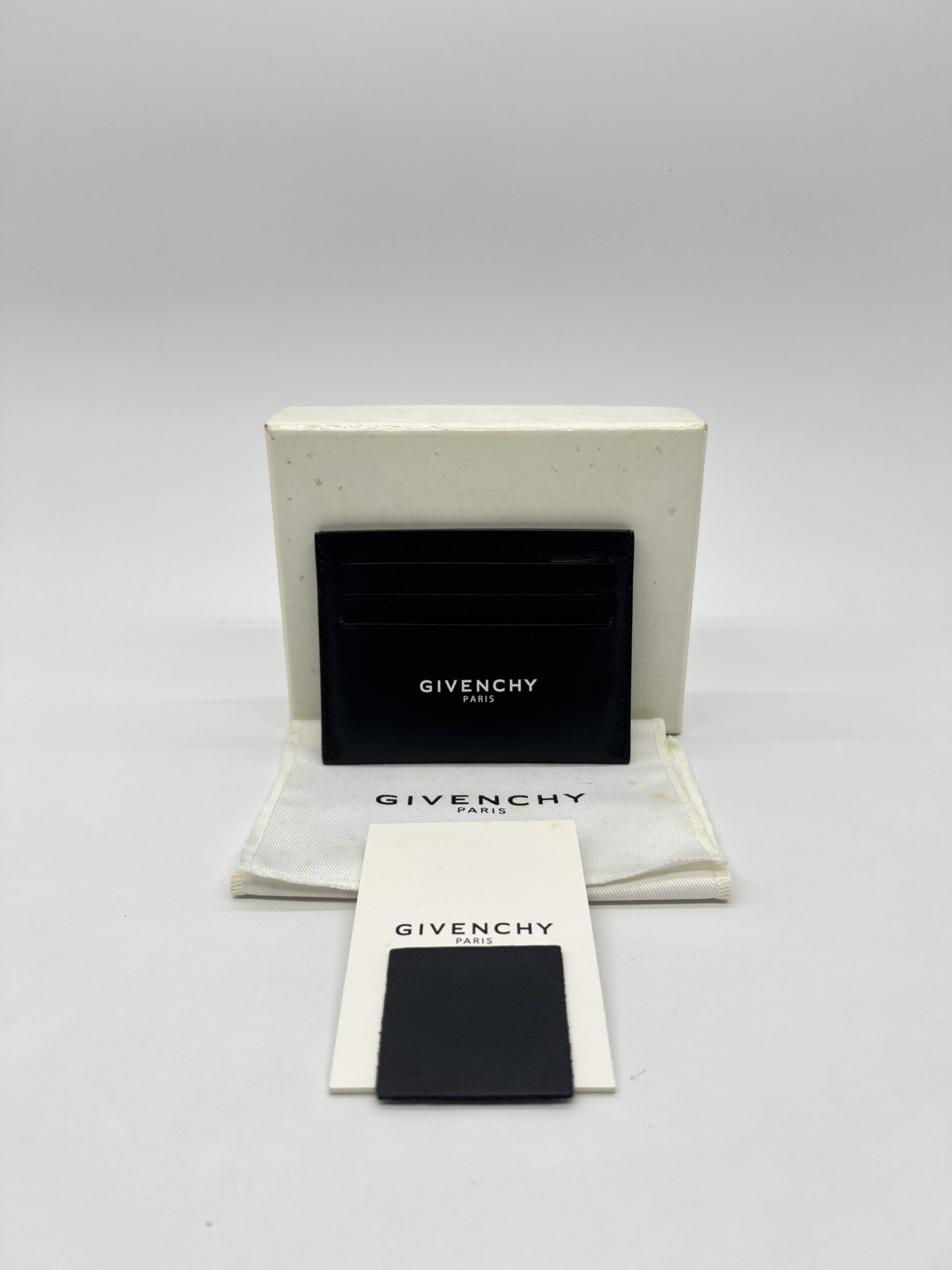Givenchy Card Holder Black Logo White