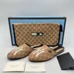 Gucci Gucci X Ny Yankees Mules GG Canvas Ny Logo