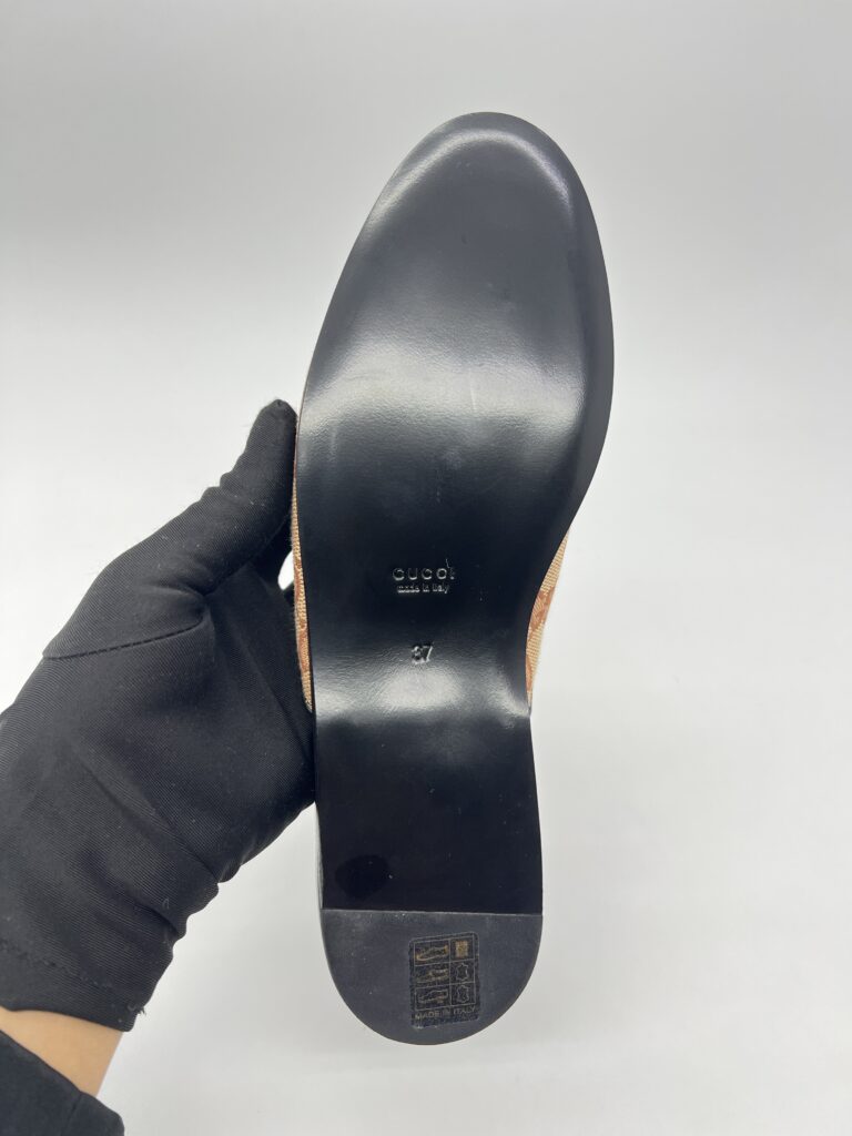 Gucci Gucci X Ny Yankees Mules GG Canvas Ny Logo