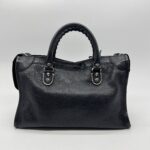 Balenciaga Small City Edge Chevre Black SHW