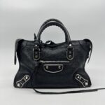 Balenciaga Small City Edge Chevre Black SHW