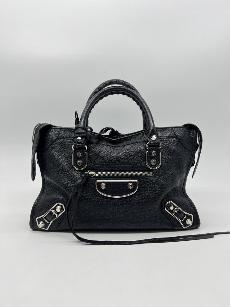 Balenciaga Small City Edge Chevre Black SHW
