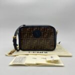 Fendi Camera Bag Brown FF Black GHW