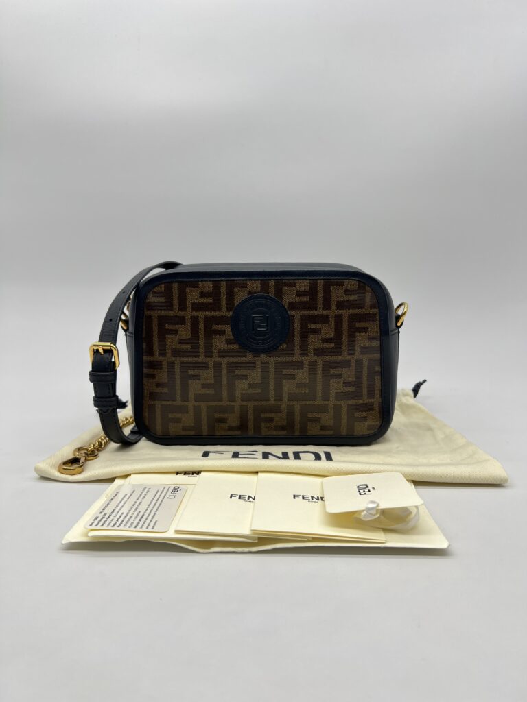 Fendi Camera Bag Brown FF Black GHW
