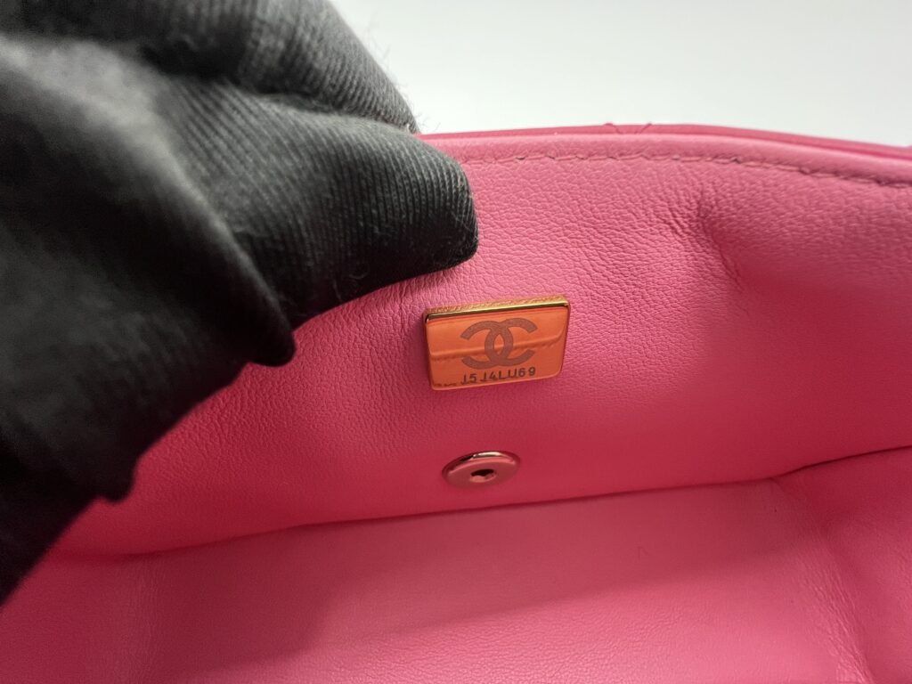 Chanel Mini Rectangle Top Handle Lambskin Bicolor Fuchsia Pink GHW