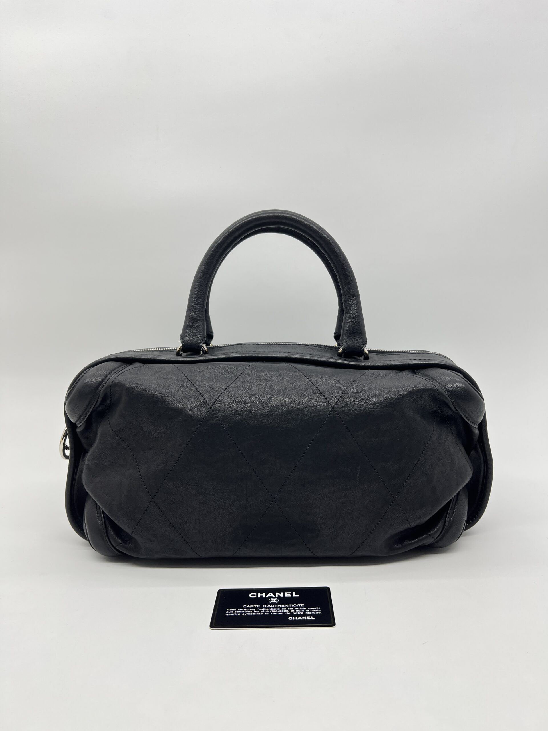 Chanel Bowling Vintage Black SHW