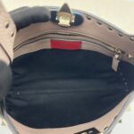 Valentino Rockstud Hobo Grained Poudre GHW