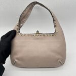 Valentino Rockstud Hobo Grained Poudre GHW
