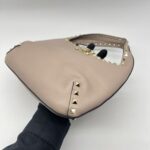 Valentino Rockstud Hobo Grained Poudre GHW