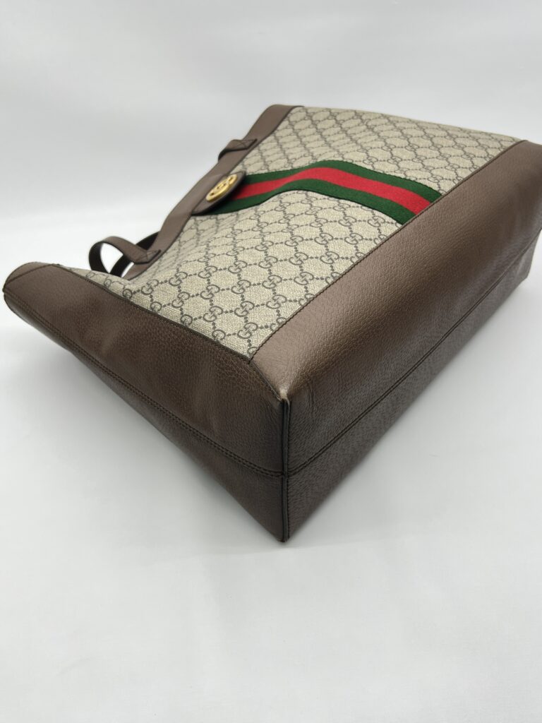 Gucci Ophidia Soft Tote Bag GG Supreme Brown GHW
