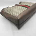 Gucci Ophidia Soft Tote Bag GG Supreme Brown GHW